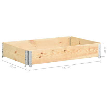 Pallet Collar 80x120 cm Solid Pine Wood