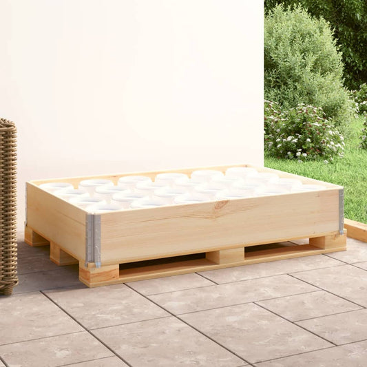 Pallet Collar 80x120 cm Solid Pine Wood