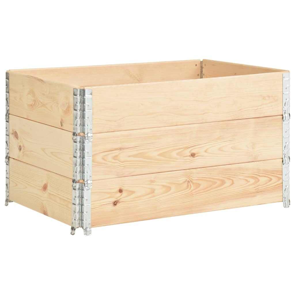 Pallet Collars 3 pcs 50x100 cm Solid Pine Wood