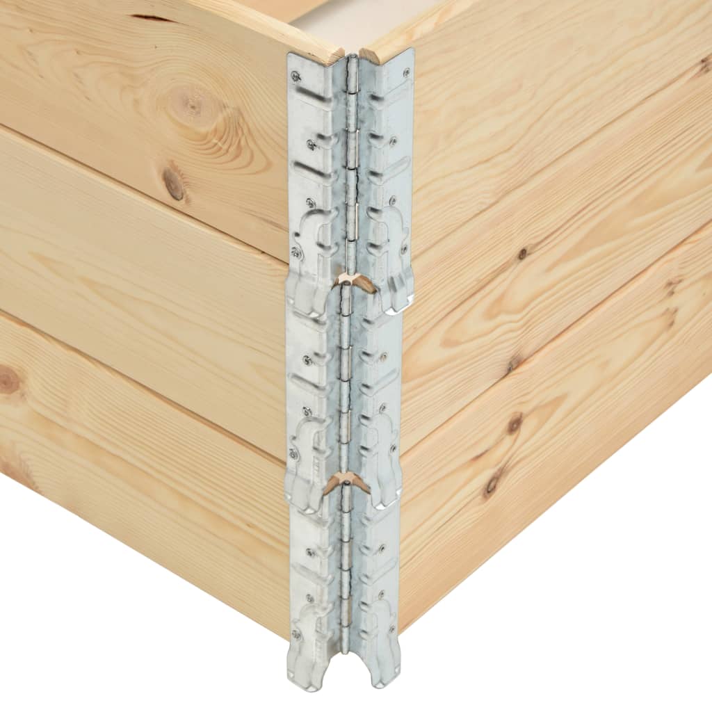 Pallet Collars 3 pcs 50x100 cm Solid Pine Wood