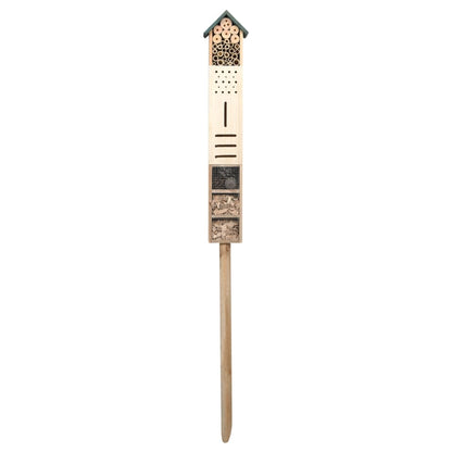Insect Hotel | Natural Wood | Firwood, Pine Cones, Bamboo | 150 cm Tall