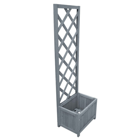 Trellis Planter | Grey | Solid firwood | Medium | Durable