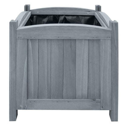 Garden Raised Beds 2 pcs 30x30x30 cm Solid Firwood