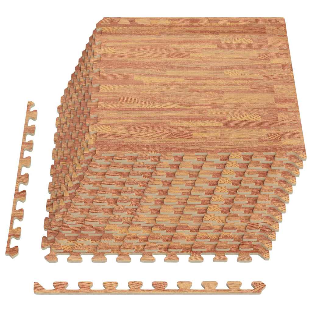 Floor Mats 12 pcs Wood Grain 4.32 ㎡ EVA Foam