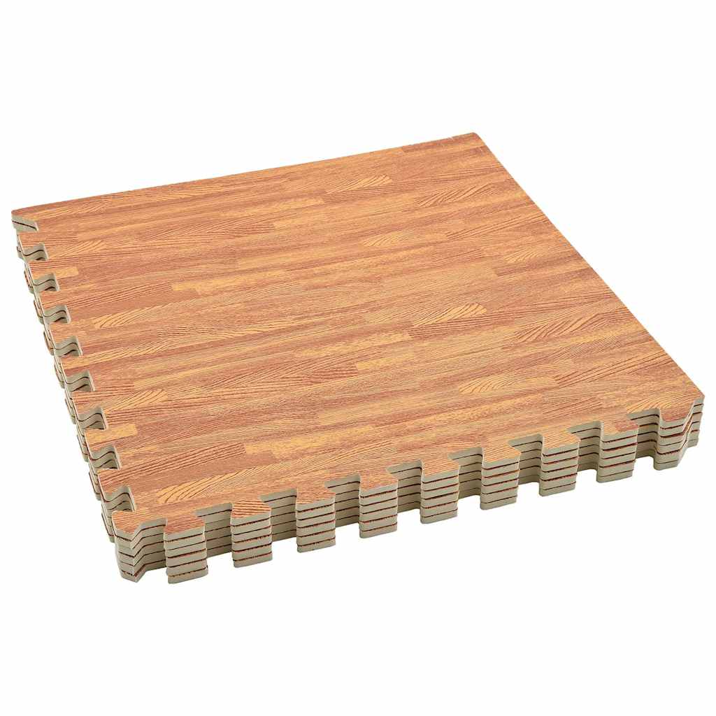 Floor Mats 12 pcs Wood Grain 4.32 ㎡ EVA Foam