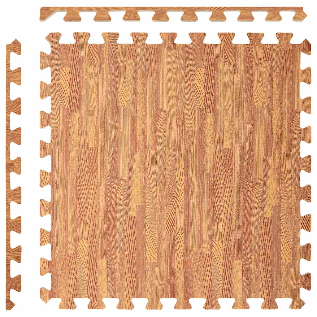Floor Mats 12 pcs Wood Grain 4.32 ㎡ EVA Foam