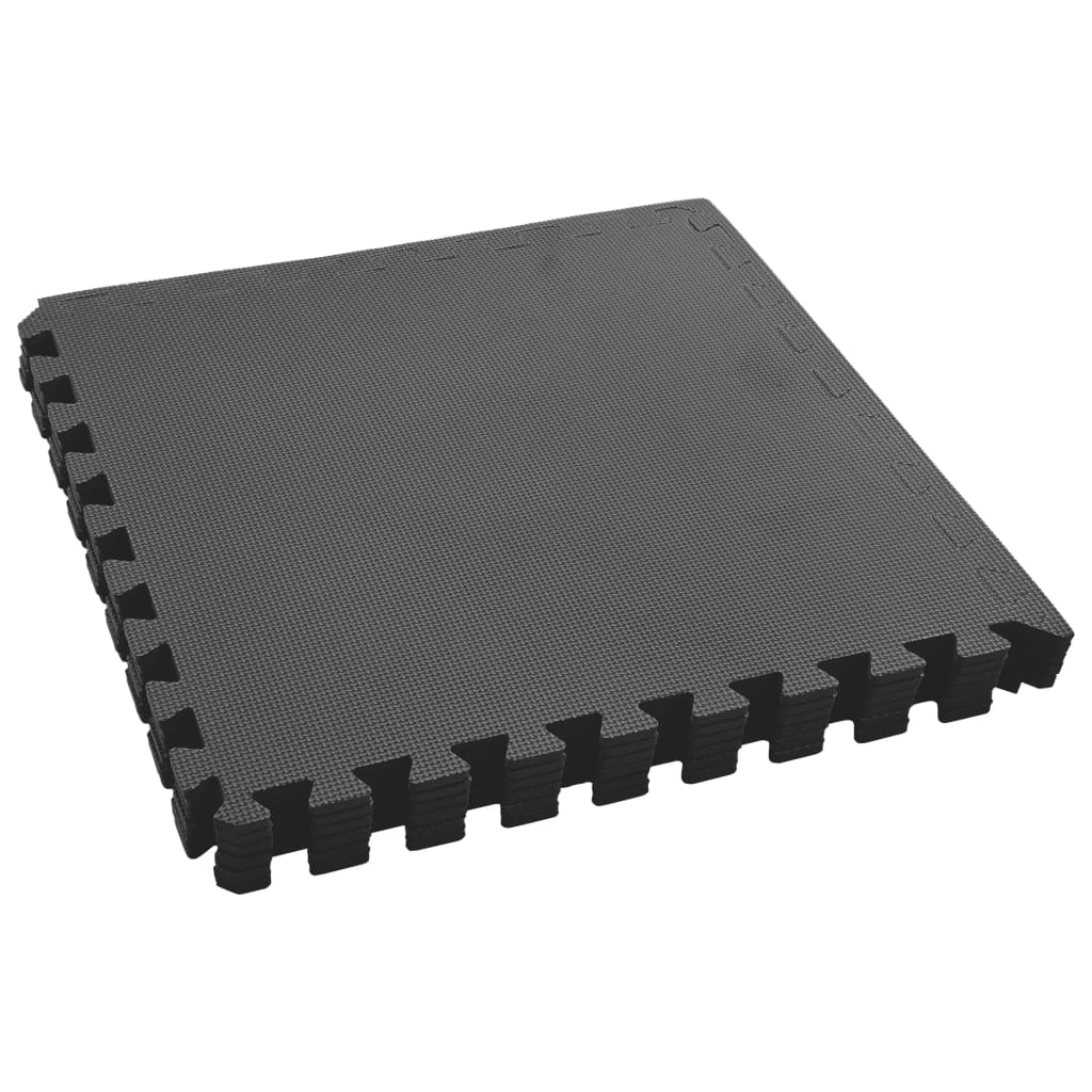 Floor Mats 6 pcs 2.16 ㎡ EVA Foam Black