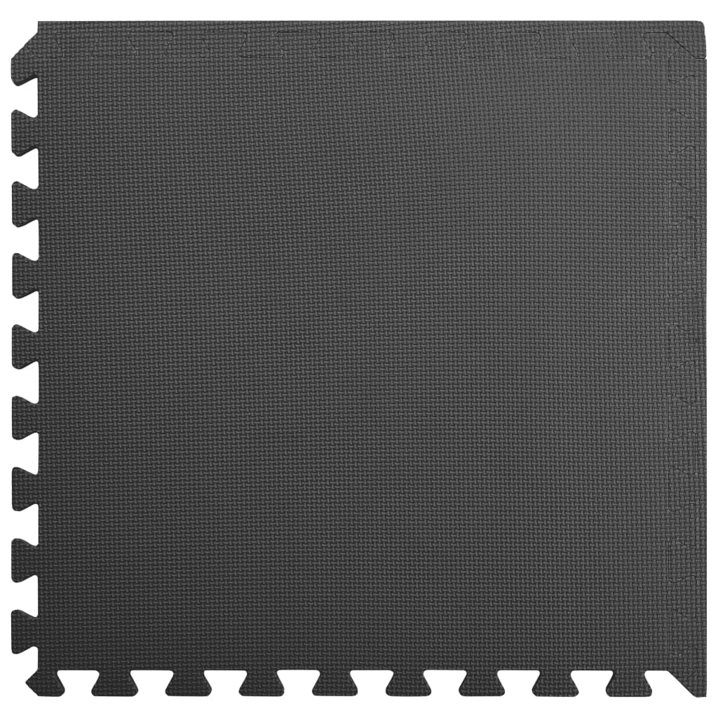 Floor Mats 6 pcs 2.16 ㎡ EVA Foam Black