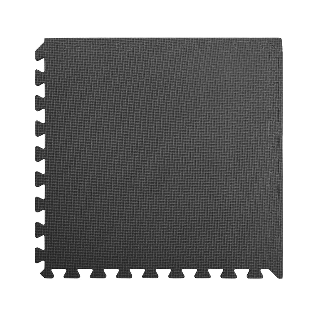Floor Mats 12 pcs 4.32 ㎡ EVA Foam Black