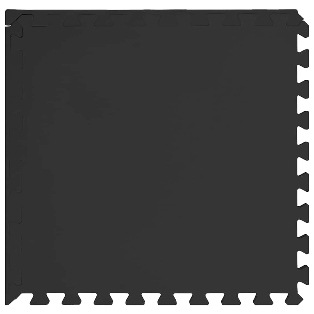 Floor Mats 12 pcs 4.32 ㎡ EVA Foam Black