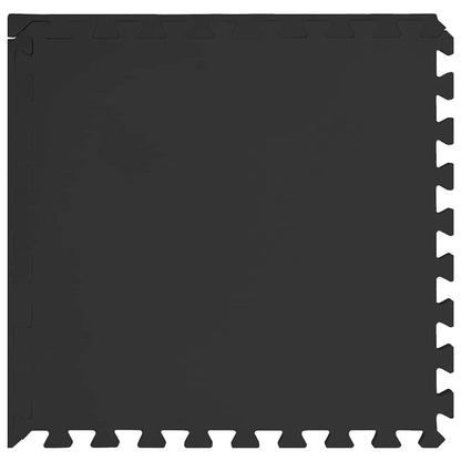 Floor Mats 12 pcs 4.32 ㎡ EVA Foam Black