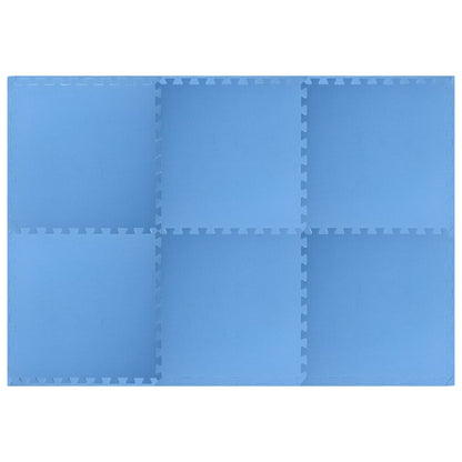 Floor Mats 6 pcs 2.16 ㎡ EVA Foam Blue