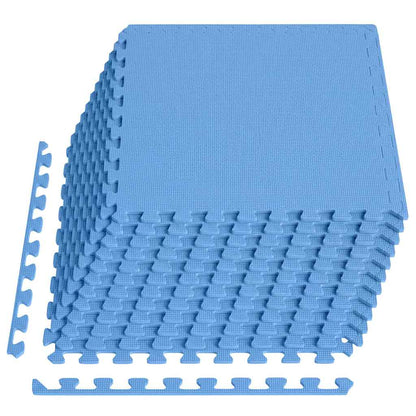 Floor Mats 12 pcs 4.32 ㎡ EVA Foam Blue