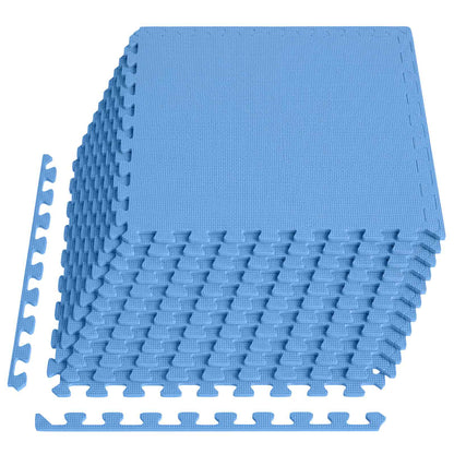 Floor Mats 12 pcs 4.32 ㎡ EVA Foam Blue