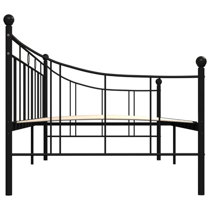 Day Bed Frame | Black | Metal, plywood, plastic | Single bed size