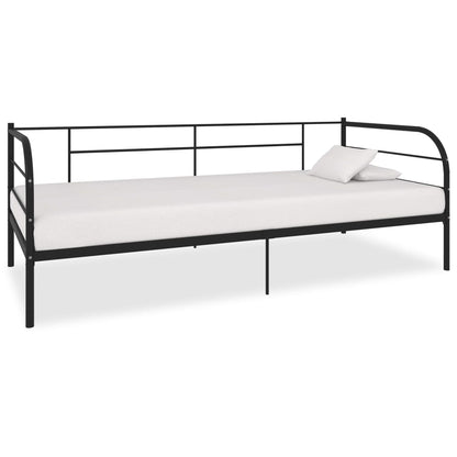 Day Bed Frame | Black | Metal, plywood, plastic | Single