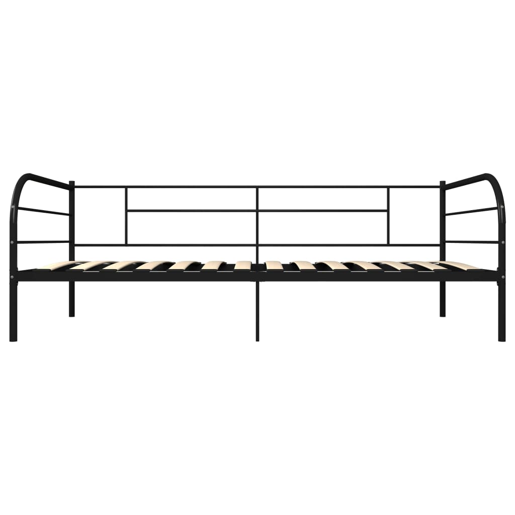 Day Bed Frame | Black | Metal, plywood, plastic | Single