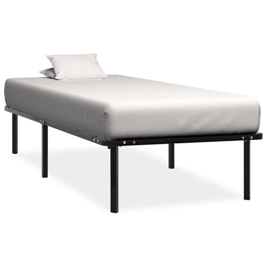 Bed Frame | Black | Metal | Single | Durable | Bed Frame | Rectangular