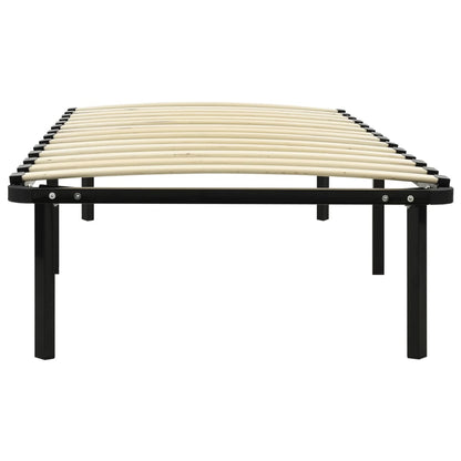 Bed Frame without Mattress Black Metal 100x200 cm