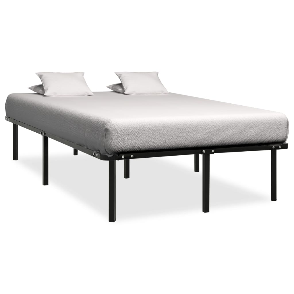 Bed Frame without Mattress Black Metal 200x200 cm