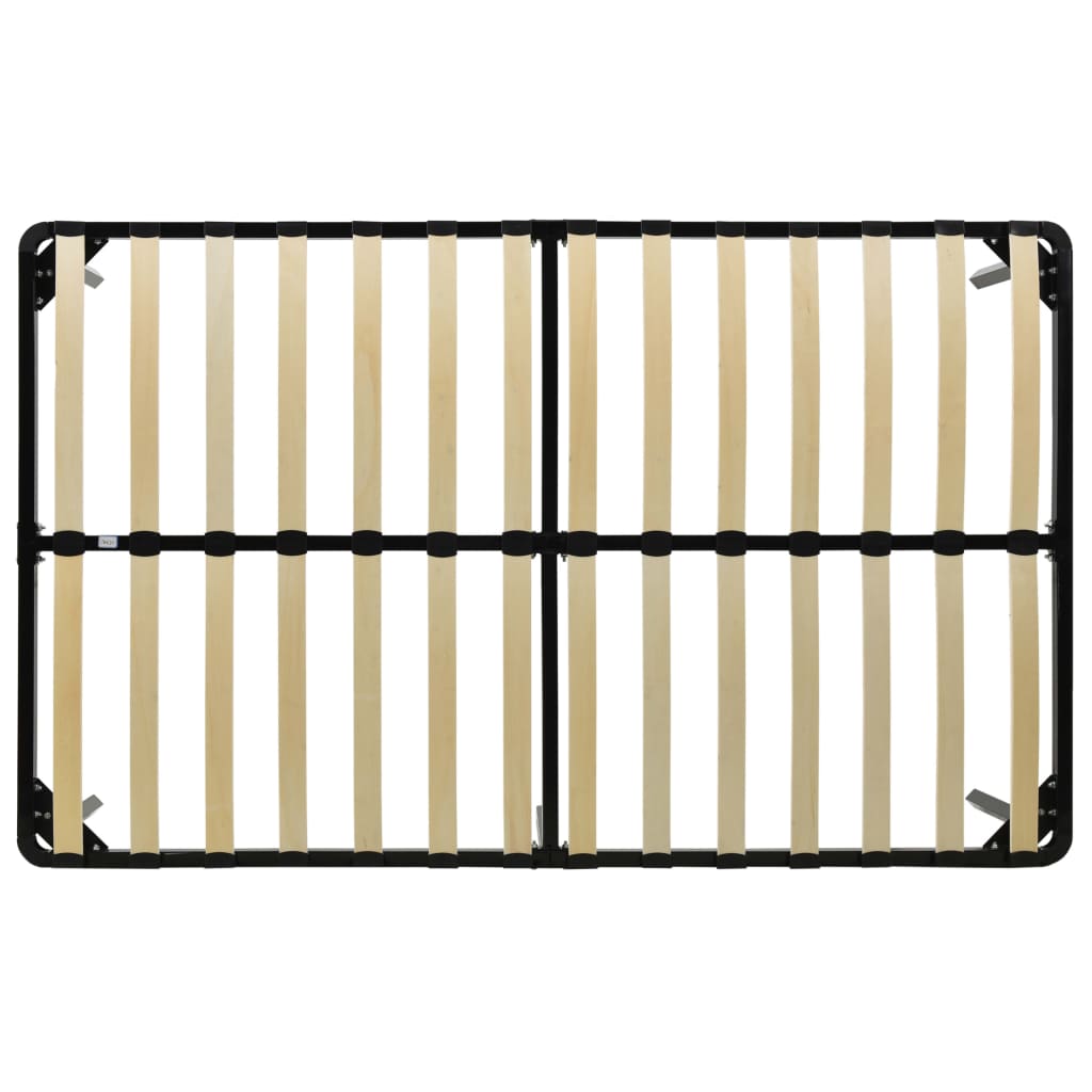 Bed Frame without Mattress Black Metal 200x200 cm