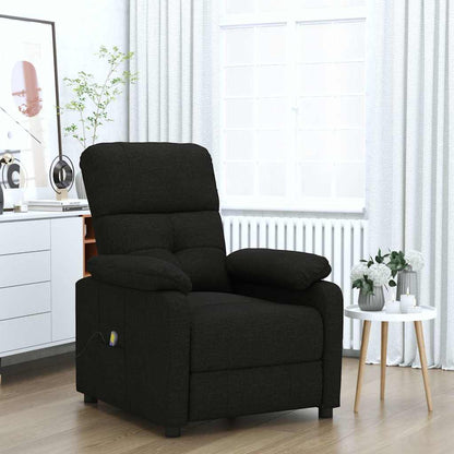 Massage Chair Black Fabric