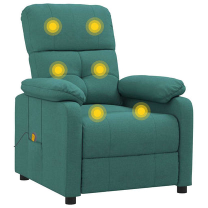 Massage Chair Dark Green Fabric