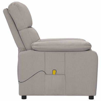 Massage Chair Taupe Fabric