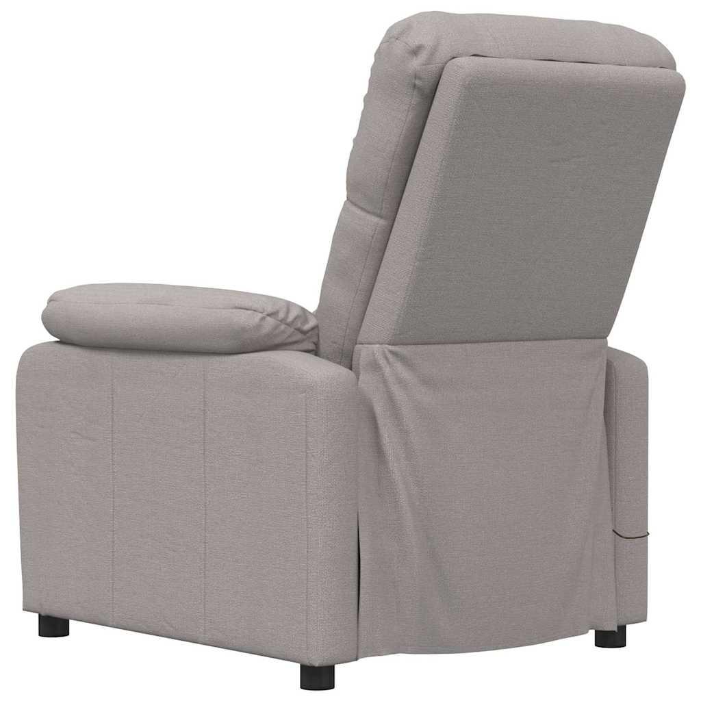 Massage Chair Taupe Fabric