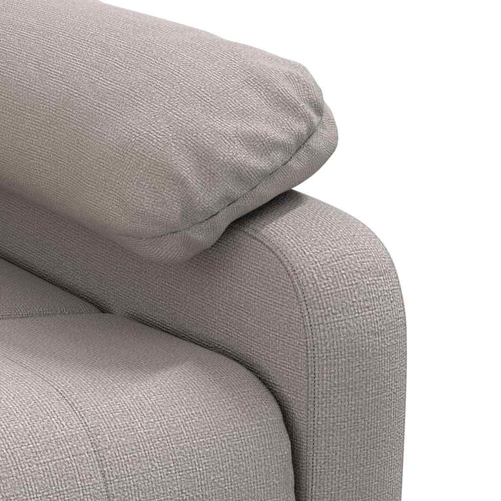 Massage Chair Taupe Fabric