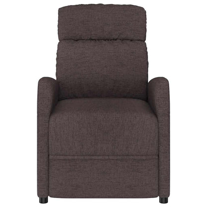 Massage Chair Dark Brown Fabric