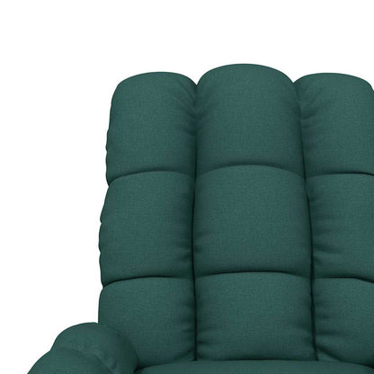 Recliner Chair Dark Green Fabric