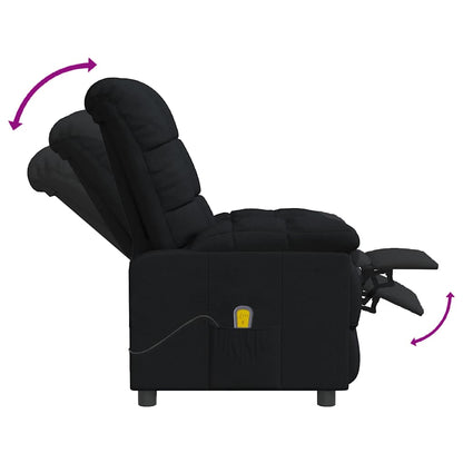 Massage Chair Black Fabric