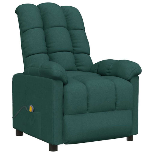 Massage Chair Dark Green Fabric