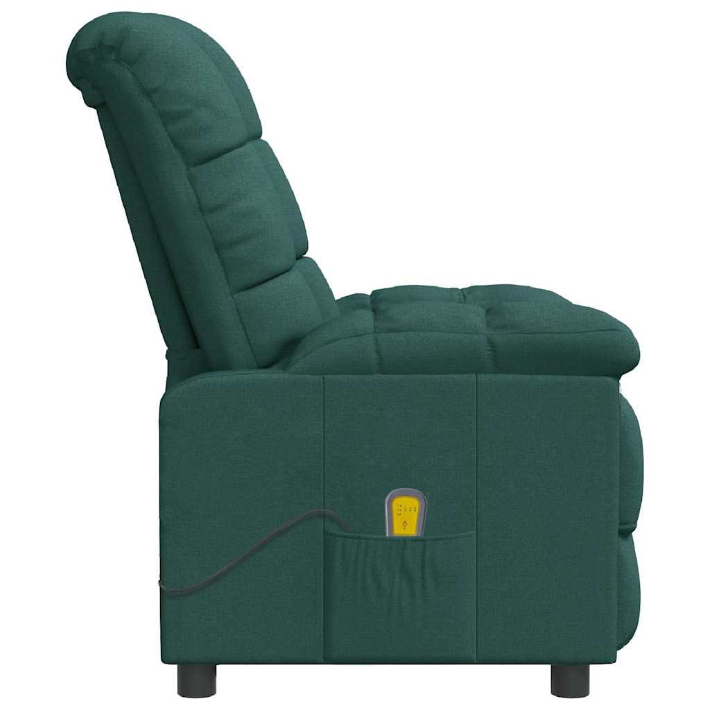 Massage Chair Dark Green Fabric