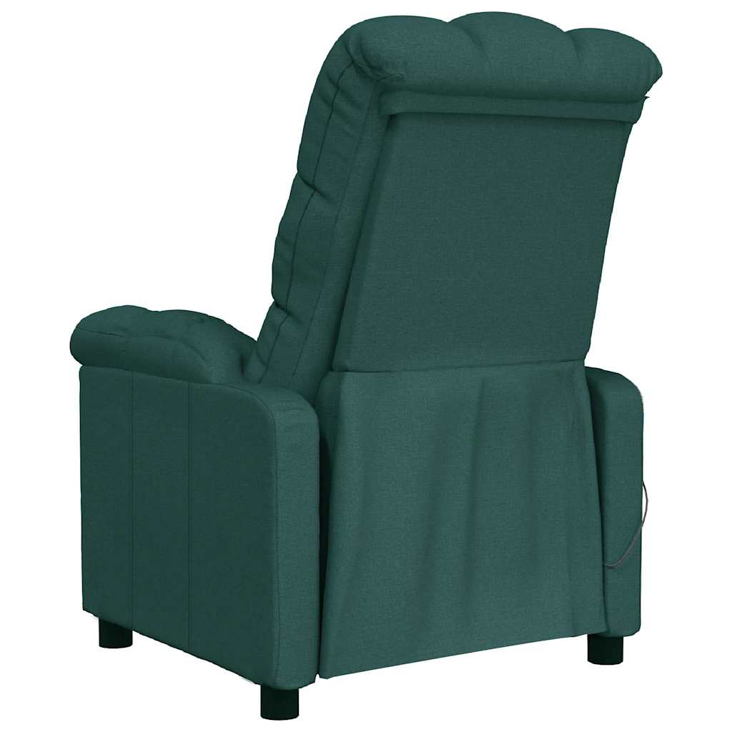 Massage Chair Dark Green Fabric