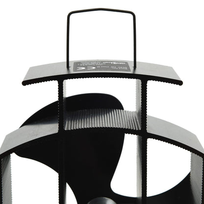 Heat Powered Stove Fan 3 Blades Black