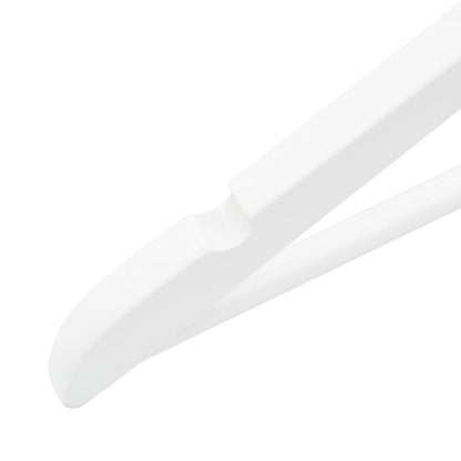 20 pcs Clothes Hanger Set Non-slip White Hardwood
