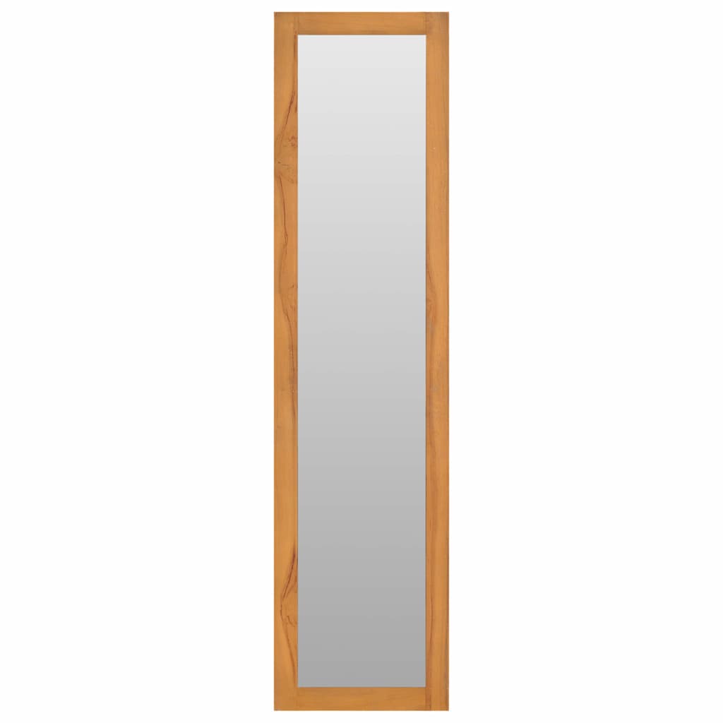 289070 vidaXL Wall Mirror with Shelves 30x30x120 cm Solid Teak Wood