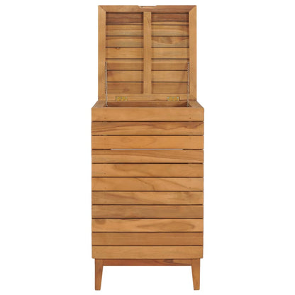 Laundry Basket 40x40x70 cm Solid Teak Wood