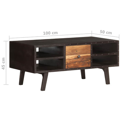 287857 vidaXL Coffee Table 100x50x45 cm Solid Reclaimed Wood