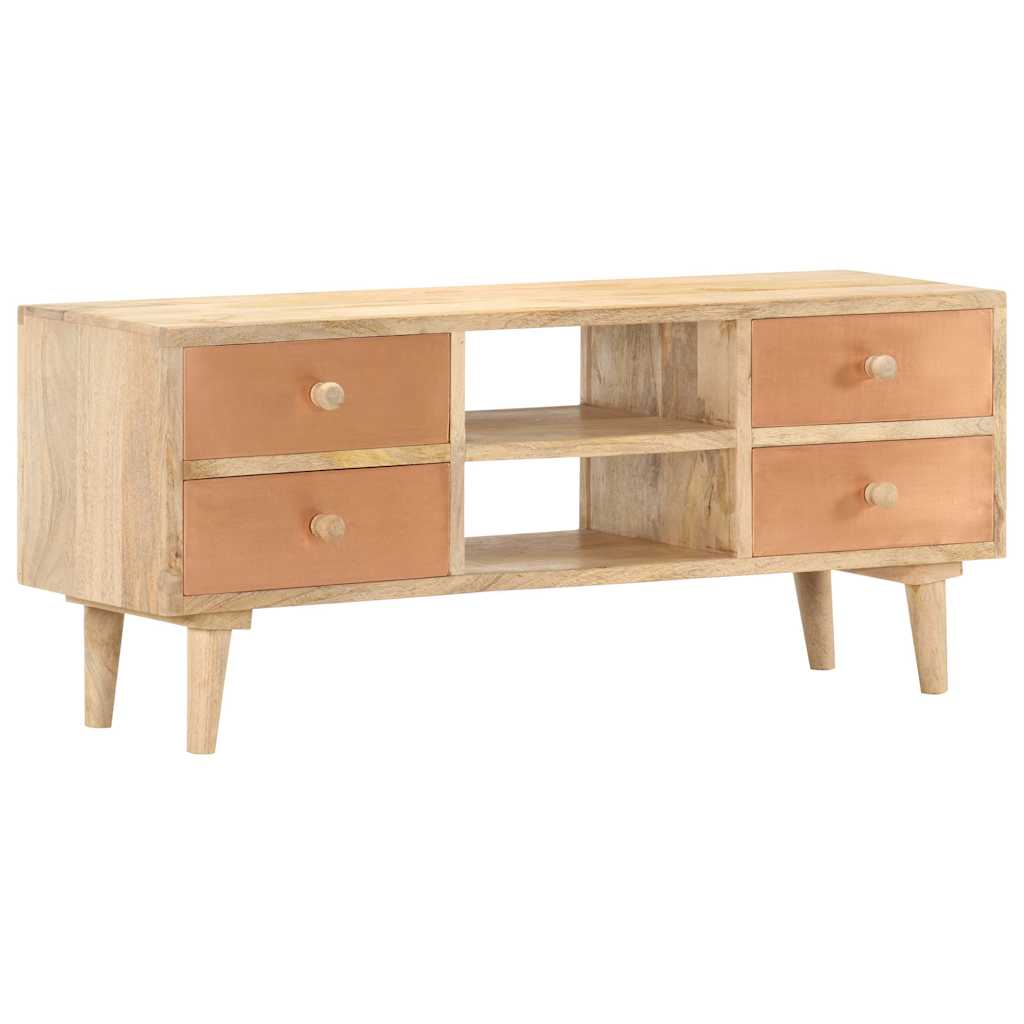 287874 vidaXL TV Cabinet 110x30x45 cm Solid Mango Wood