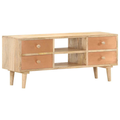 287874 vidaXL TV Cabinet 110x30x45 cm Solid Mango Wood