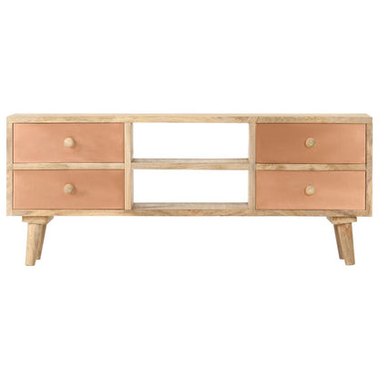 287874 vidaXL TV Cabinet 110x30x45 cm Solid Mango Wood