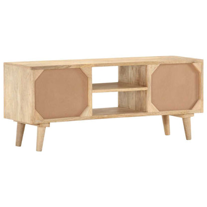 287874 vidaXL TV Cabinet 110x30x45 cm Solid Mango Wood