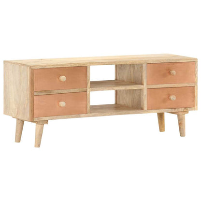 287874 vidaXL TV Cabinet 110x30x45 cm Solid Mango Wood