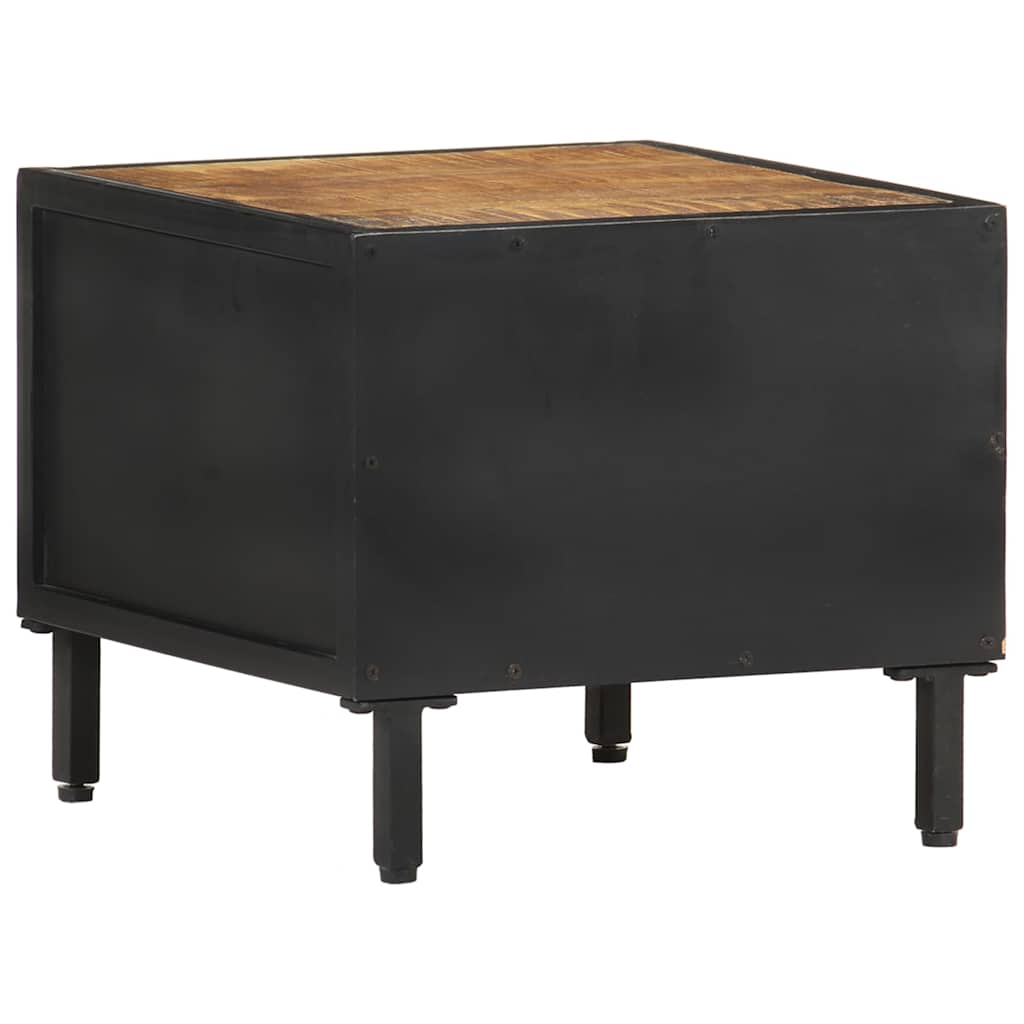 288472 vidaXL Bedside Cabinet 40x40x35 cm Rough Mango Wood