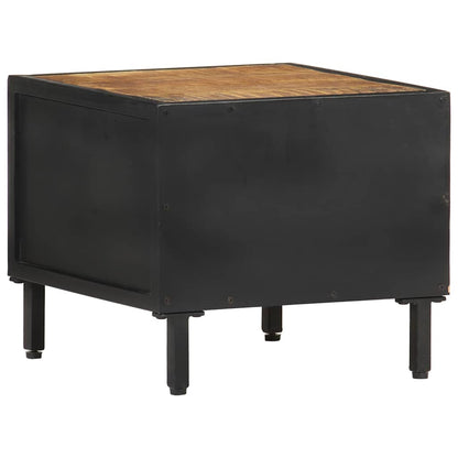 288472 vidaXL Bedside Cabinet 40x40x35 cm Rough Mango Wood