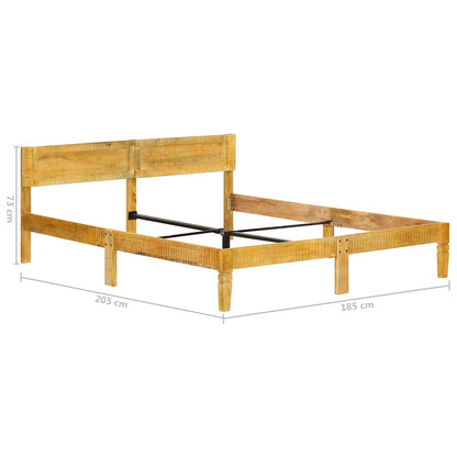 Bed Frame without Mattress Solid Mango Wood 180 cm