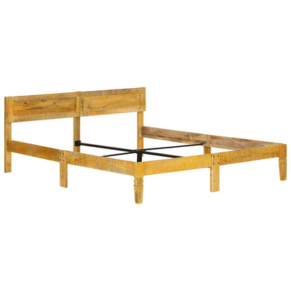 Bed Frame without Mattress Solid Mango Wood 180 cm